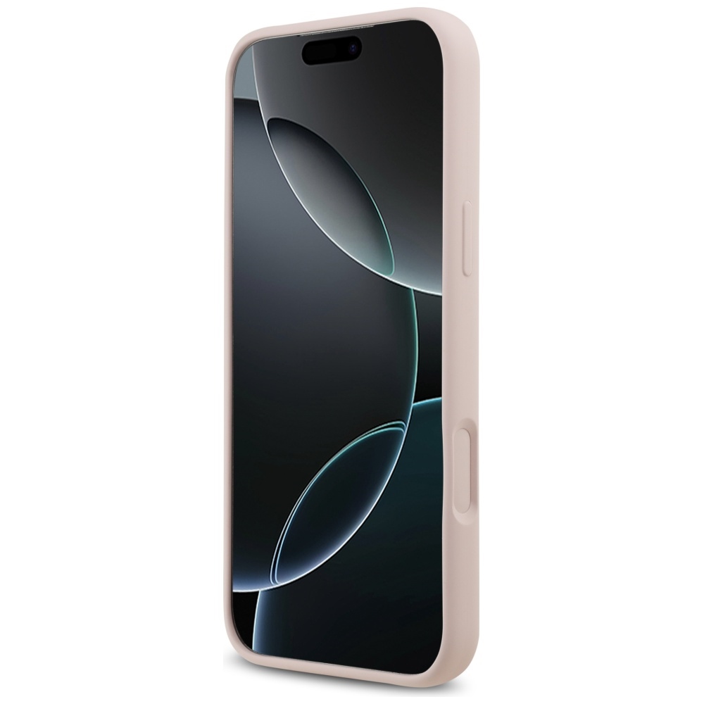 iTok webáruház - Guess Guess Silicone Big 4G Script szilikon tok iPhone 17 Pro Max készülékhez (rózsaszín) 5 Guess Silicone Big 4G Script Case for iPhone 17 Pro Max (rózsaszín)