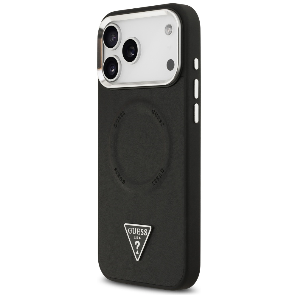 iTok webáruház - Guess Guess Triangle Logo MagSafe tok iPhone 17 Pro Max készülékhez (fekete) 2 Guess Triangle Logo MagSafe Case for iPhone 17 Pro Max (fekete)