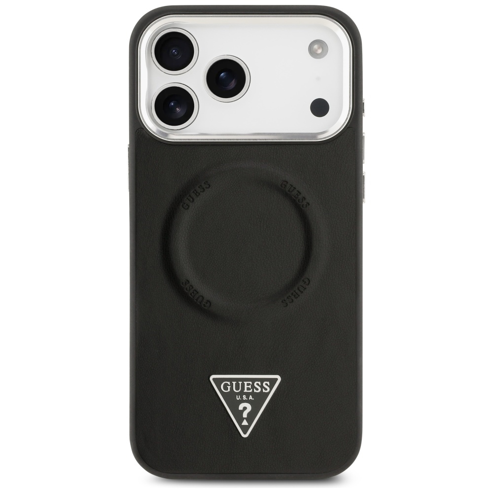 iTok webáruház - Guess Guess Triangle Logo MagSafe tok iPhone 17 Pro Max készülékhez (fekete) 3 Guess Triangle Logo MagSafe Case for iPhone 17 Pro Max (fekete)