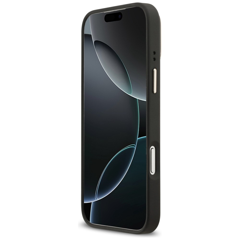 iTok webáruház - Guess Guess 4G PU Triangle Logo & Stand Camera MagSafe tok iPhone 17 Pro Max (fekete) 5 Guess 4G PU Triangle Logo & Stand Camera Magsafe Case for iPhone 17 Pro Max (fekete)