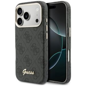 Guess 4G Script MagSafe tok iPhone 17 Pro Max (fekete)