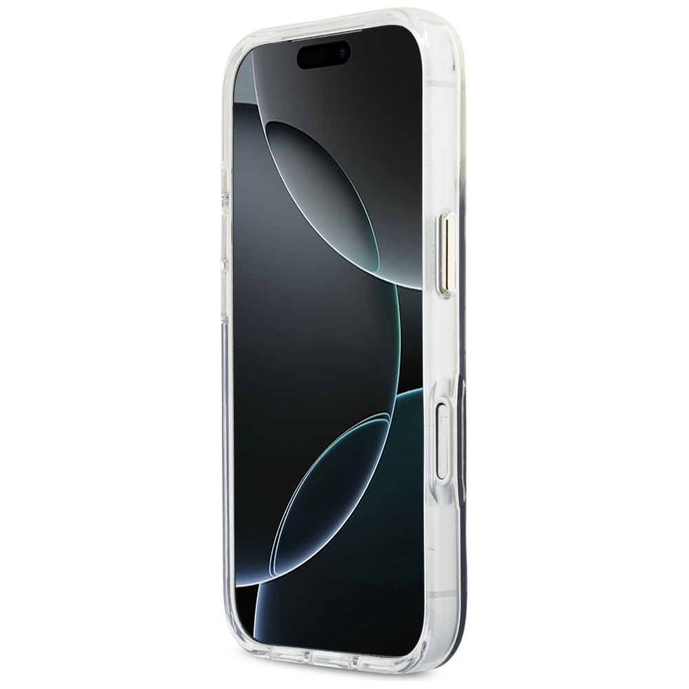 iTok webáruház - Guess Guess IML Gradient Script Metal MagSafe tok iPhone 17 Pro Max készülékhez (fekete) 5 Guess IML Gradient Script Metal MagSafe Case for iPhone 17 Pro Max (fekete)