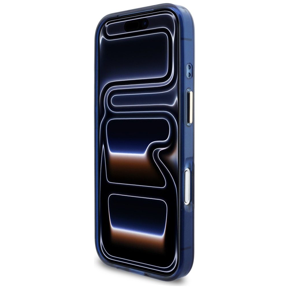 iTok webáruház - Guess Guess IML Script Metal MagSafe tok iPhone 17 Pro Max készülékhez (kék) 5 Guess IML Script Metal MagSafe Case for iPhone 17 Pro Max (kék)