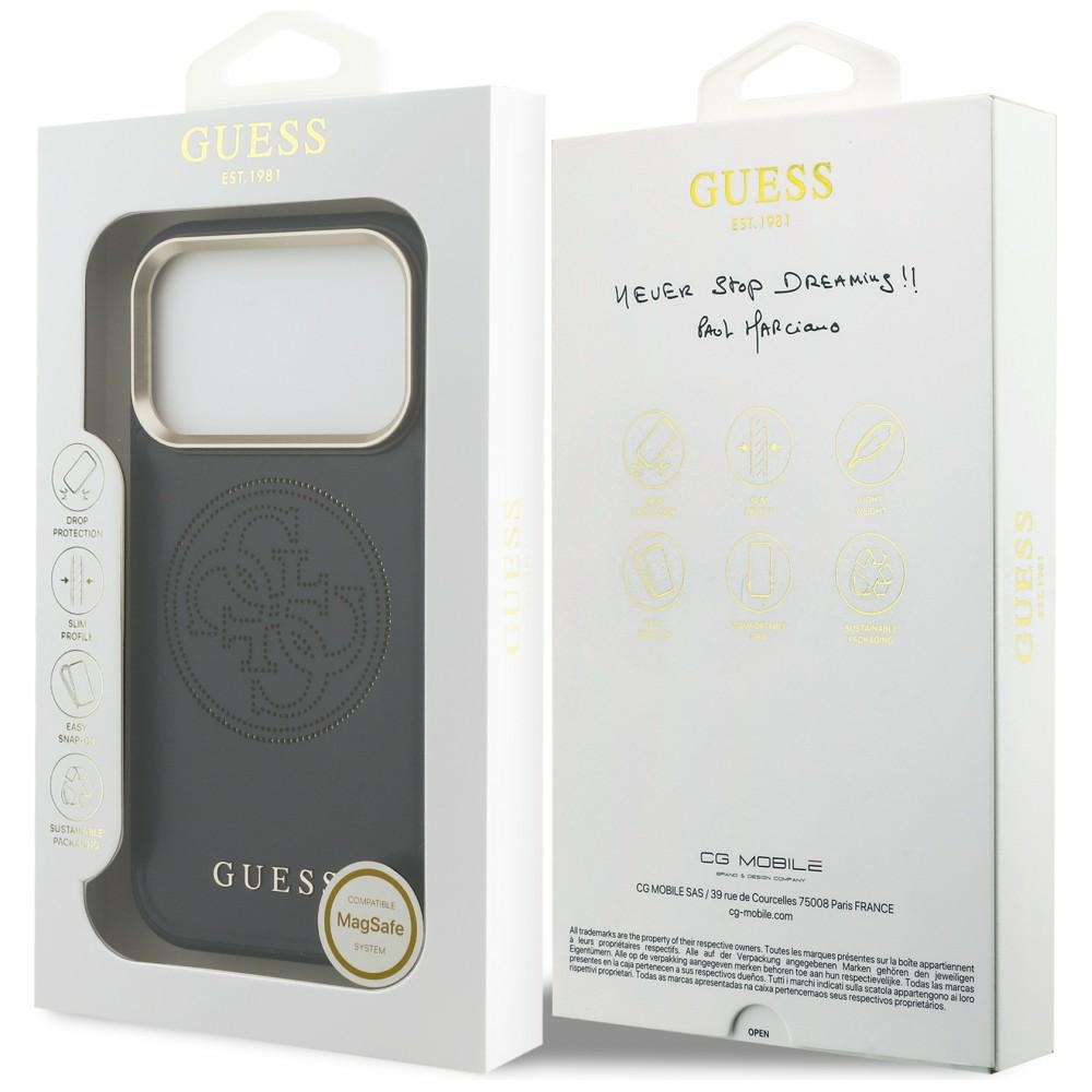 iTok webáruház - Guess Guess Perforated 4G MagSafe tok iPhone 17 Pro Max készülékhez (fekete) 8 Guess Perforated 4G MagSafe case for iPhone 17 Pro Max (fekete)