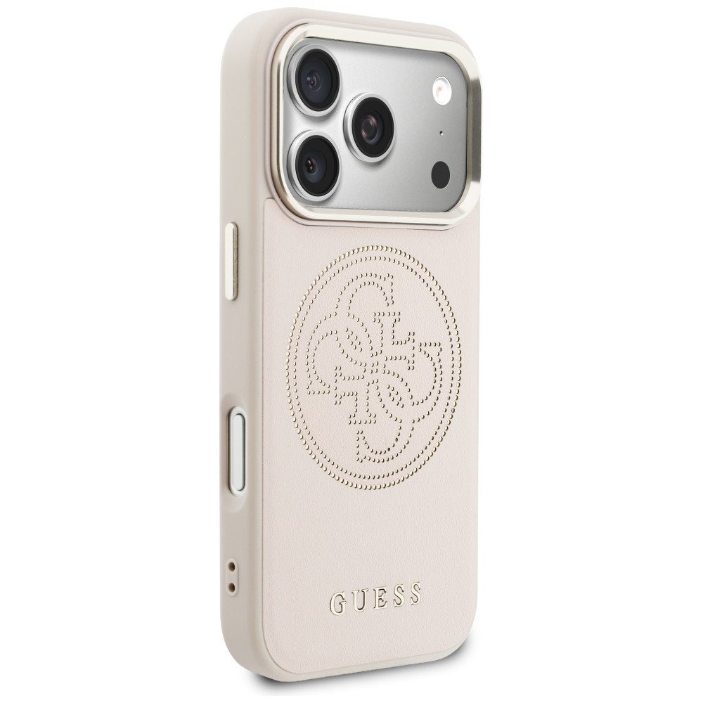 iTok webáruház - Guess Guess Perforated 4G MagSafe tok iPhone 17 Pro Max készülékhez (rózsaszín) 4 Guess Perforated 4G MagSafe Case for iPhone 17 Pro Max (rózsaszín)