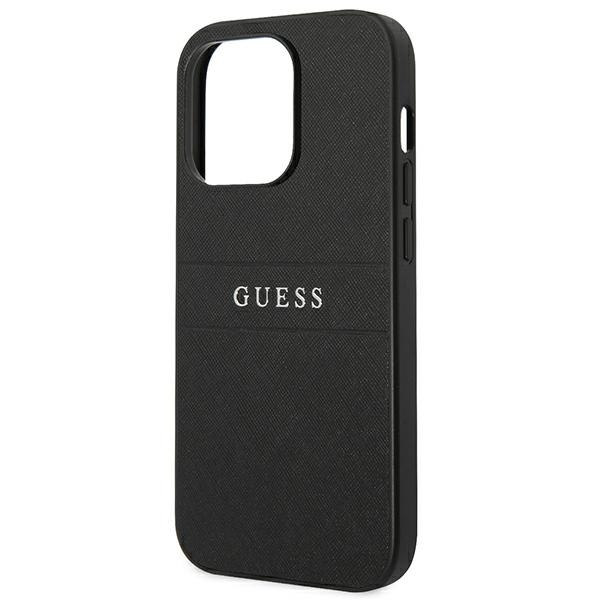 iTok webáruház - Guess Guess Saffiano Strap tok iPhone 14 Pro készülékhez (fekete) 6 Guess Saffiano Strap Case for iPhone 14 Pro (fekete)