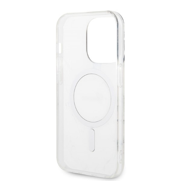 iTok webáruház - Guess Guess GUBPP14LHMEACSK Marble MagSafe tok és vezeték nélküli töltő iPhone 14 Pro készülékhez 7 Set Guess GUBPP14LHMEACSK Case+ Charger iPhone 14 Pro 6.1" black/black hard case Marble MagSafe