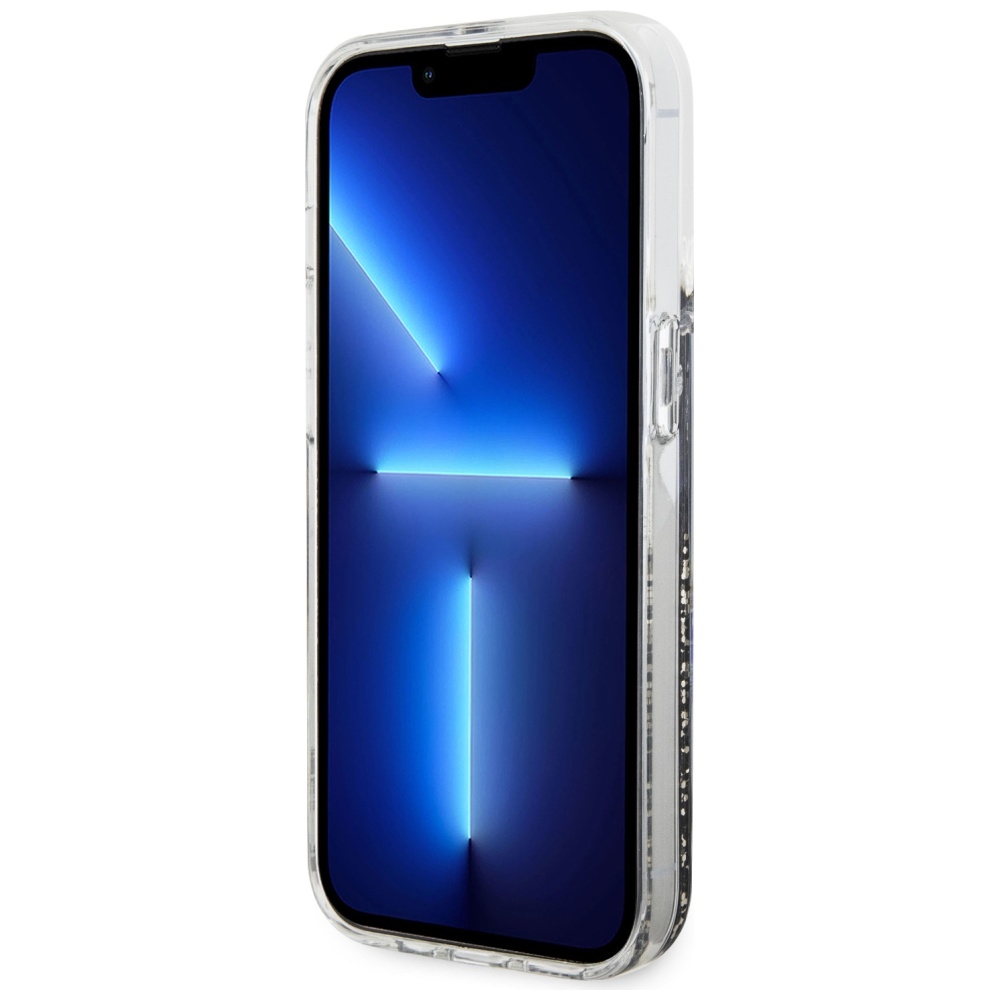 iTok webáruház - Guess Guess GUHCP14LLCSGSGK iPhone 14 Pro 6,1" fekete Liquid Glitter Marble tok 5 Guess GUHCP14LLCSGSGK iPhone 14 Pro 6.1" black/black hardcase Liquid Glitter Marble