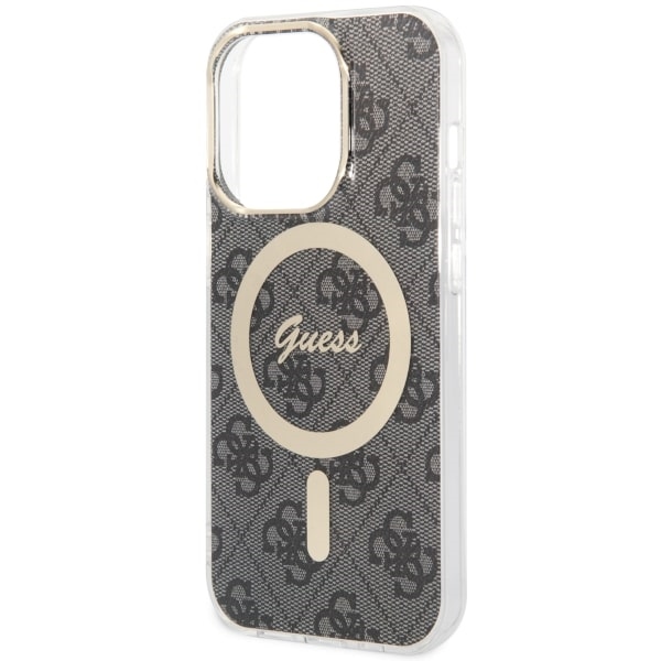 iTok webáruház - Guess Guess 4G MagSafe tok iPhone 14 Pro készülékhez (fekete) 5 Guess 4G MagSafe case for iPhone 14 Pro (fekete)