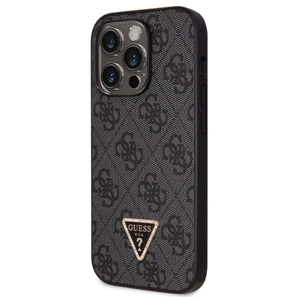 iTok webáruház - Guess Guess GUHCP14LP4TDSCPK tok iPhone 14 Pro készülékhez – fekete Crossbody 4G Metal Logo 2 Guess GUHCP14LP4TDSCPK case for iPhone 14 Pro - black Crossbody 4G Metal Logo