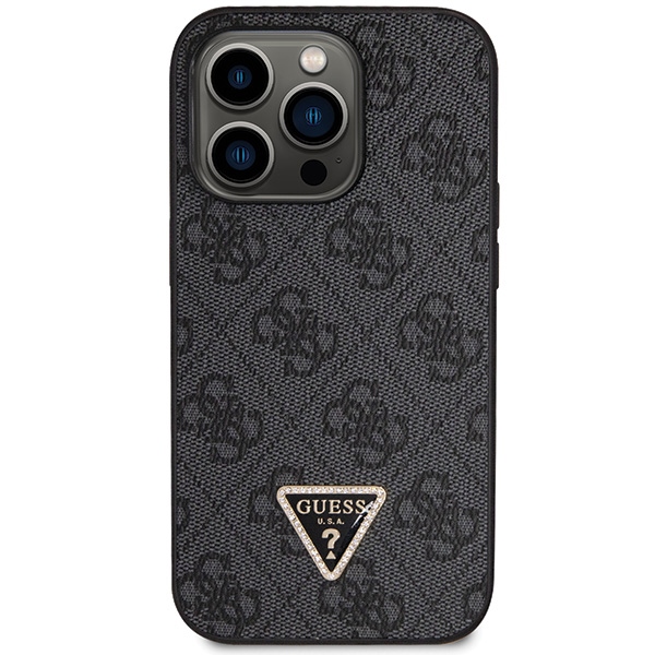 iTok webáruház - Guess Guess GUHCP14LP4TDSCPK tok iPhone 14 Pro készülékhez – fekete Crossbody 4G Metal Logo 3 Guess GUHCP14LP4TDSCPK case for iPhone 14 Pro - black Crossbody 4G Metal Logo