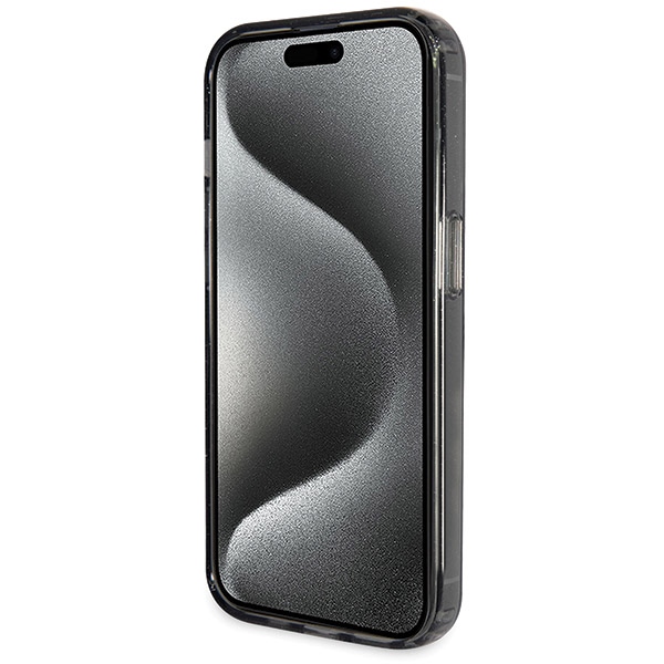 iTok webáruház - Guess Guess Ring Stand Script Glitter MagSafe tok iPhone 14 Pro készülékhez (fekete) 5 Guess Ring Stand Script Glitter MagSafe case for iPhone 14 Pro (fekete)