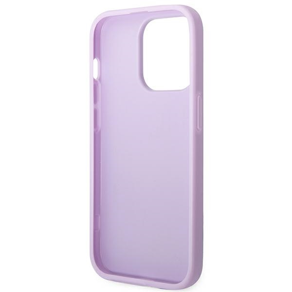 iTok webáruház - Guess Guess Saffiano Strap tok iPhone 14 Pro készülékhez (lila) 7 Guess Saffiano Strap Case for iPhone 14 Pro (lila)