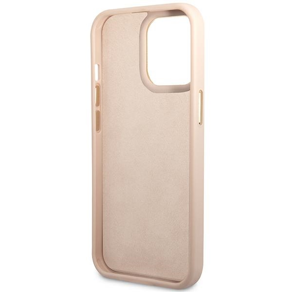 iTok webáruház - Guess Guess 4G Vintage Gold Logo tok iPhone 14 Pro készülékhez (rózsaszín) 7 Guess 4G Vintage Gold Logo case for iPhone 14 Pro (rózsaszín)