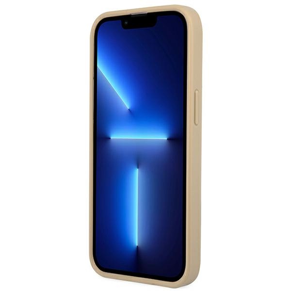 iTok webáruház - Guess Guess GUHCP14LPSATLE SaffianoTriangle Logo tok iPhone 14 Pro 6,1 hüvelykes készülékhez, bézs 5 Guess GUHCP14LPSATLE iPhone 14 Pro 6,1 "beige / beige hardcase SaffianoTriangle Logo