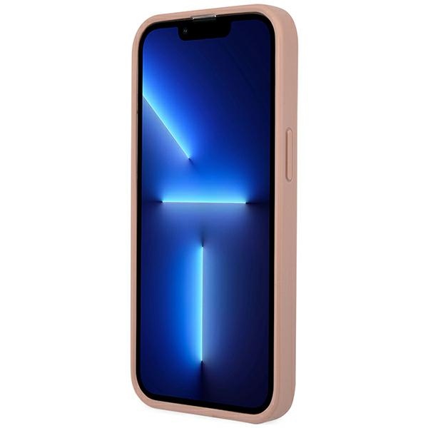 iTok webáruház - Guess Guess GUHCP14LPSATLP SaffianoTriangle Logo tok iPhone 14 Pro készülékhez – rózsaszín 5 Guess GUHCP14LPSATLP iPhone 14 Pro 6.1 "pink / pink hardcase SaffianoTriangle Logo