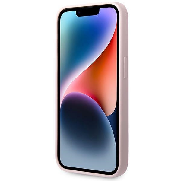 iTok webáruház - Guess Guess Silicone Triangle szilikon tok iPhone 14 Pro 6,1 hüvelykes készülékhez (lila) 5 Guess Silicone Triangle iPhone 14 Pro 6.1" Case (lila)