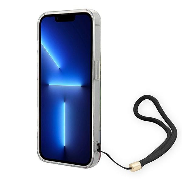 iTok webáruház - Guess Guess GUOHCP14LHFLSB Flower Strap tok iPhone 14 Pro 6,1 hüvelykes készülékhez – kék 4 Guess GUOHCP14LHFLSB iPhone 14 Pro 6.1 "blue / blue hardcase Flower Strap