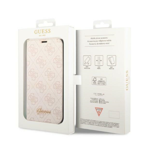 iTok webáruház - Guess Guess GUBKP14LHG4SHP 4G Vintage Gold Logo könyvtok iPhone 14 Pro 6,1 hüvelykhez – pink 7 Guess GUBKP14LHG4SHP iPhone 14 Pro 6.1 "pink / pink book 4G Vintage Gold Logo