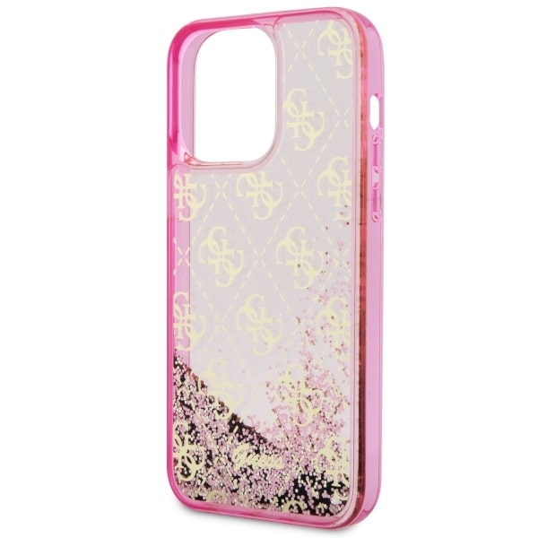 iTok webáruház - Guess Guess GUHCP14LLC4PSGP tok iPhone 14 Pro készülékhez, 6,1 hüvelykes, rózsaszín 6 Guess GUHCP14LLC4PSGP iPhone 14 Pro 6.1" pink/pink hardcase Liquid Glitter 4G Transculent