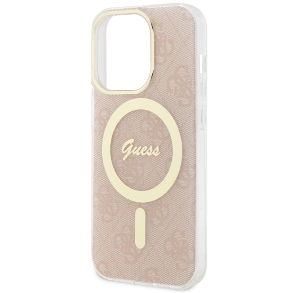 iTok webáruház - Guess Guess GUHMP14LH4STP iPhone 14 Pro 6.1" rózsaszín keménytok MagSafe 6 Guess GUHMP14LH4STP iPhone 14 Pro 6.1" pink/pink hardcase 4G MagSafe