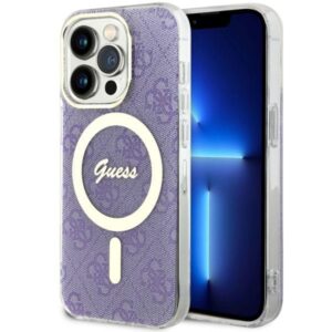 Guess GUHMP14LH4STU tok iPhone 14 Pro készülékhez – 4G MagSafe, lila