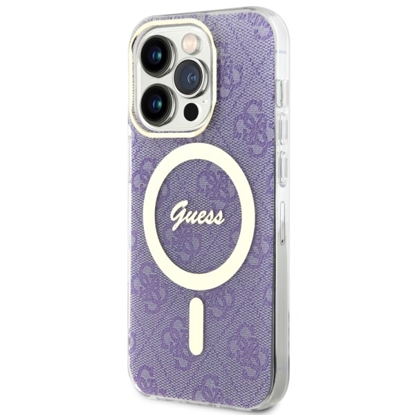 iTok webáruház - Guess Guess GUHMP14LH4STU tok iPhone 14 Pro készülékhez – 4G MagSafe, lila 2 Guess GUHMP14LH4STU iPhone 14 Pro 6.1" purple/purple hardcase 4G MagSafe
