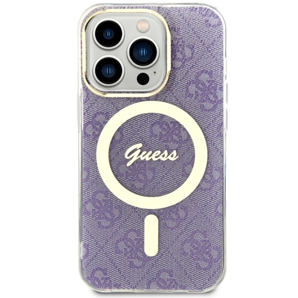 iTok webáruház - Guess Guess GUHMP14LH4STU tok iPhone 14 Pro készülékhez – 4G MagSafe, lila 3 Guess GUHMP14LH4STU iPhone 14 Pro 6.1" purple/purple hardcase 4G MagSafe