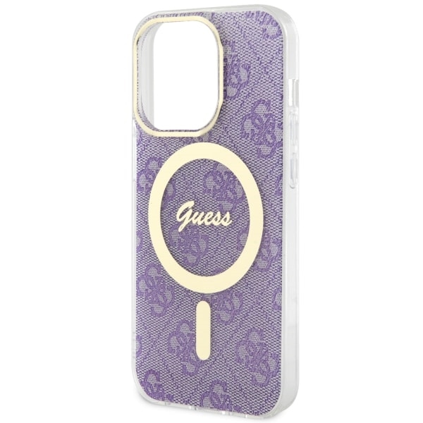 iTok webáruház - Guess Guess GUHMP14LH4STU tok iPhone 14 Pro készülékhez – 4G MagSafe, lila 6 Guess GUHMP14LH4STU iPhone 14 Pro 6.1" purple/purple hardcase 4G MagSafe