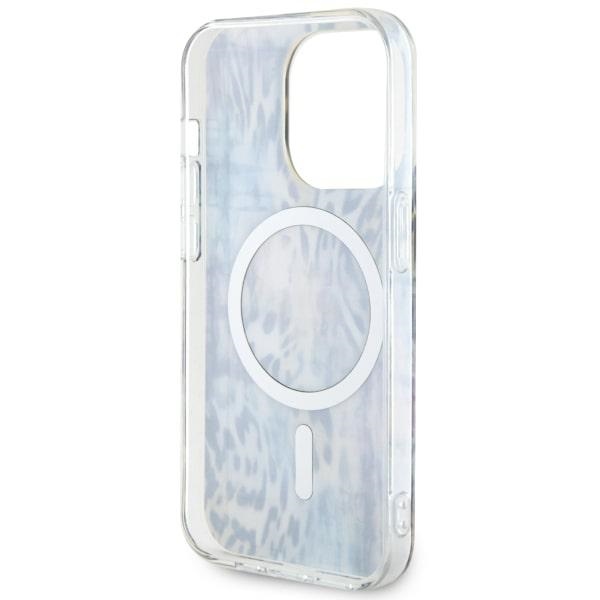 iTok webáruház - Guess Guess GUHMP14LHLEOPWB Leopard MagSafe tok iPhone 14 Pro 6,1" készülékhez – kék 7 Guess GUHMP14LHLEOPWB iPhone 14 Pro 6.1" blue/blue hardcase Leopard MagSafe