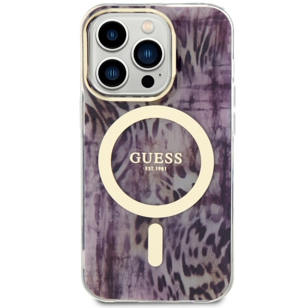 iTok webáruház - Guess Guess GUHMP14LHLEOPWP iPhone 14 Pro 6,1 hüvelykes rózsaszín Leopard MagSafe kemény tok 3 Guess GUHMP14LHLEOPWP iPhone 14 Pro 6.1" pink/pink hardcase Leopard MagSafe