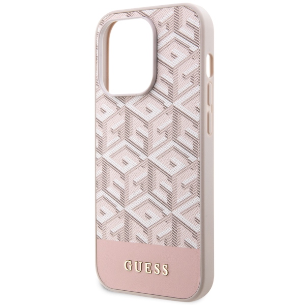 iTok webáruház - Guess Guess GUHMP14LHGCFSEP iPhone 14 Pro 6,1 hüvelykes rózsaszín kemény tok – GCube Stripes MagSafe 6 Guess GUHMP14LHGCFSEP iPhone 14 Pro 6.1" pink/pink hard case GCube Stripes MagSafe