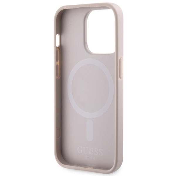 iTok webáruház - Guess Guess GUHMP14LHGCFSEP iPhone 14 Pro 6,1 hüvelykes rózsaszín kemény tok – GCube Stripes MagSafe 7 Guess GUHMP14LHGCFSEP iPhone 14 Pro 6.1" pink/pink hard case GCube Stripes MagSafe