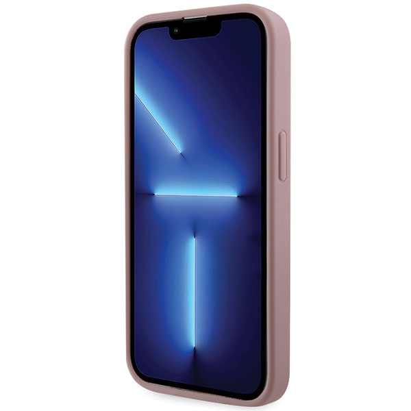 iTok webáruház - Guess Guess GUHCP14LHDGTPP Rhinestone Triangle tok iPhone 14 Pro 6,1 hüvelykes készülékhez 5 Guess GUHCP14LHDGTPP iPhone 14 Pro 6.1" pink/pink hardcase Rhinestone Triangle