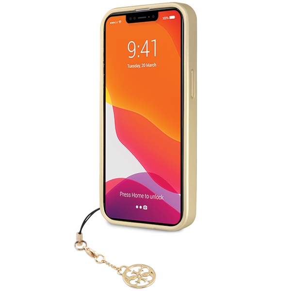 iTok webáruház - Guess Guess 4G Charms Collection tok iPhone 14 Pro készülékhez (szürke) 5 Guess 4G Charms Collection case for iPhone 14 Pro (szürke)