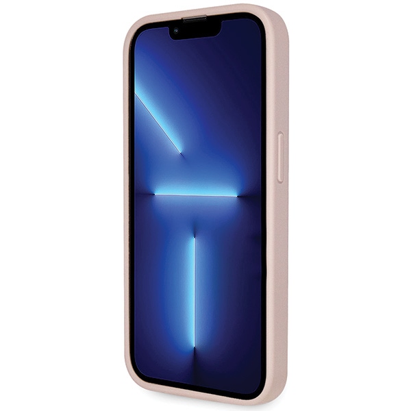 iTok webáruház - Guess Guess GUHCP14LP4TDSCPP tok iPhone 14 Pro készülékhez – rózsaszín Crossbody 4G Metal Logo 5 Guess GUHCP14LP4TDSCPP case for iPhone 14 Pro - pink Crossbody 4G Metal Logo