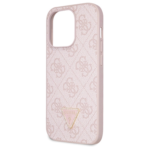 iTok webáruház - Guess Guess GUHCP14LP4TDSCPP tok iPhone 14 Pro készülékhez – rózsaszín Crossbody 4G Metal Logo 7 Guess GUHCP14LP4TDSCPP case for iPhone 14 Pro - pink Crossbody 4G Metal Logo