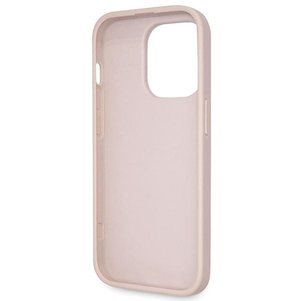 iTok webáruház - Guess Guess GUHCP14LP4TDSCPP tok iPhone 14 Pro készülékhez – rózsaszín Crossbody 4G Metal Logo 8 Guess GUHCP14LP4TDSCPP case for iPhone 14 Pro - pink Crossbody 4G Metal Logo