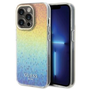 Guess IML Faceted Mirror Disco Iridescent tok iPhone 14 Pro készülékhez (többszínű)