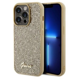 Guess Disco Metal Script tok iPhone 14 Pro készülékhez (arany)