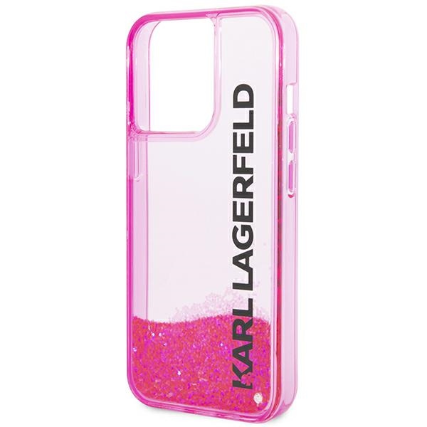 iTok webáruház - Karl Lagerfeld Karl Lagerfeld Liquid Glitter Elong tok iPhone 14 Pro készülékhez (rózsaszín) 6 Karl Lagerfeld Liquid Glitter Elong Case for iPhone 14 Pro (rózsaszín)