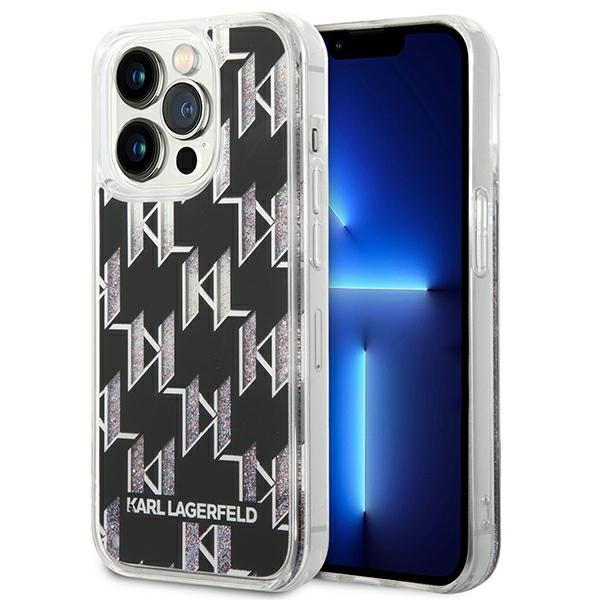 iTok webáruház - Karl Lagerfeld Karl Lagerfeld KLHCP14LLMNMK tok iPhone 14 Pro 6,1" készülékhez – fekete 1 Karl Lagerfeld KLHCP14LLMNMK iPhone 14 Pro 6.1 "hardcase black / black Liquid Glitter Monogram