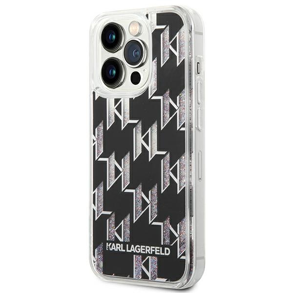 iTok webáruház - Karl Lagerfeld Karl Lagerfeld KLHCP14LLMNMK tok iPhone 14 Pro 6,1" készülékhez – fekete 2 Karl Lagerfeld KLHCP14LLMNMK iPhone 14 Pro 6.1 "hardcase black / black Liquid Glitter Monogram