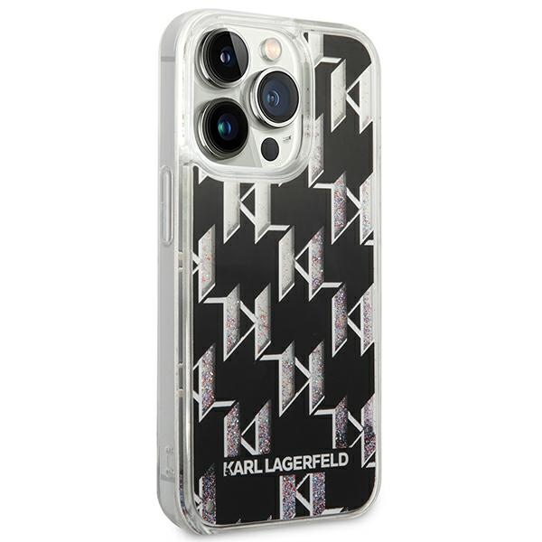 iTok webáruház - Karl Lagerfeld Karl Lagerfeld KLHCP14LLMNMK tok iPhone 14 Pro 6,1" készülékhez – fekete 4 Karl Lagerfeld KLHCP14LLMNMK iPhone 14 Pro 6.1 "hardcase black / black Liquid Glitter Monogram