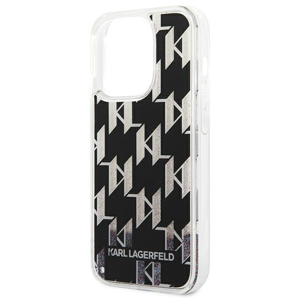 iTok webáruház - Karl Lagerfeld Karl Lagerfeld KLHCP14LLMNMK tok iPhone 14 Pro 6,1" készülékhez – fekete 6 Karl Lagerfeld KLHCP14LLMNMK iPhone 14 Pro 6.1 "hardcase black / black Liquid Glitter Monogram