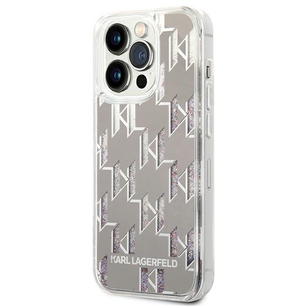 iTok webáruház - Karl Lagerfeld Karl Lagerfeld KLHCP14LLMNMS Liquid Glitter Monogram kemény tok iPhone 14 Pro 6,1" készülékhez, ezüst 2 Karl Lagerfeld KLHCP14LLMNMS iPhone 14 Pro 6.1 "hardcase silver / silver Liquid Glitter Monogram
