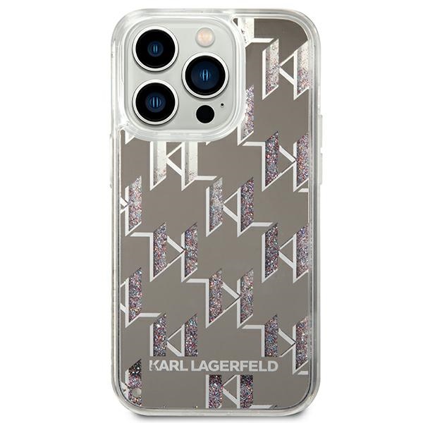 iTok webáruház - Karl Lagerfeld Karl Lagerfeld KLHCP14LLMNMS Liquid Glitter Monogram kemény tok iPhone 14 Pro 6,1" készülékhez, ezüst 3 Karl Lagerfeld KLHCP14LLMNMS iPhone 14 Pro 6.1 "hardcase silver / silver Liquid Glitter Monogram
