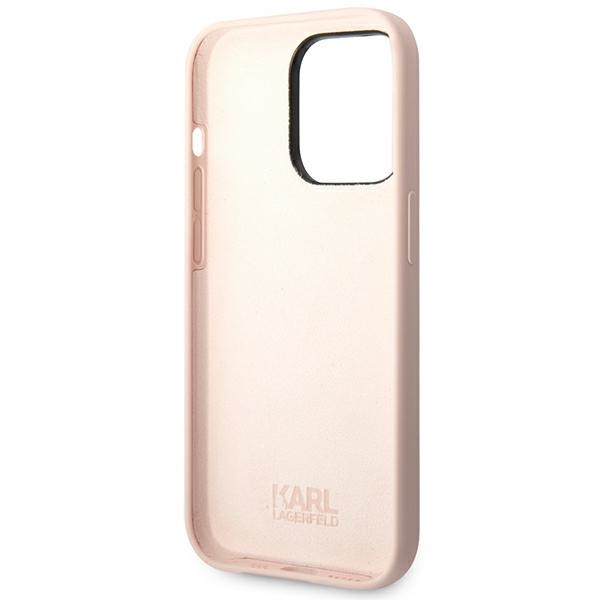iTok webáruház - Karl Lagerfeld Karl Lagerfeld KLHCP14LSLCTPI szilikon tok iPhone 14 Pro készülékhez 7 Karl Lagerfeld KLHCP14LSLCTPI iPhone 14 Pro 6.1 "hardcase light pink / light pink Silicone Choupette Body