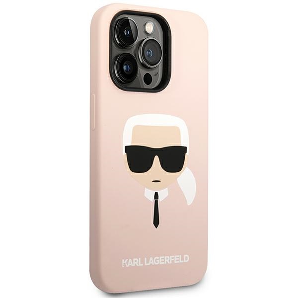 iTok webáruház - Karl Lagerfeld Karl Lagerfeld KLHCP14LSLKHLP szilikon tok iPhone 14 Pro 6,1 hüvelykes készülékhez – pink 4 Karl Lagerfeld KLHCP14LSLKHLP iPhone 14 Pro 6.1 "hardcase pink / pink Silicone Karl`s Head