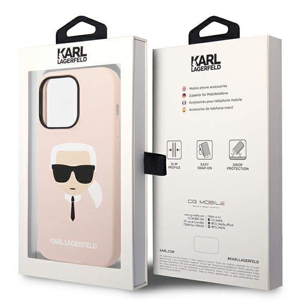 iTok webáruház - Karl Lagerfeld Karl Lagerfeld KLHCP14LSLKHLP szilikon tok iPhone 14 Pro 6,1 hüvelykes készülékhez – pink 8 Karl Lagerfeld KLHCP14LSLKHLP iPhone 14 Pro 6.1 "hardcase pink / pink Silicone Karl`s Head